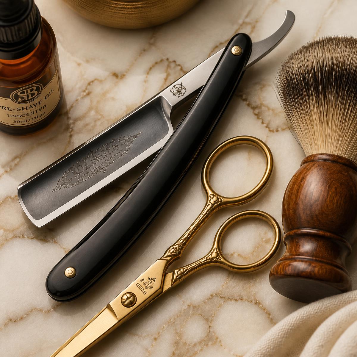 Barber tools flatlay